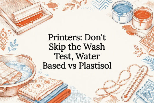 Decorative screen printing ink title card