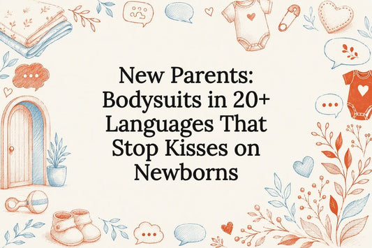 Decorative multilingual baby boundary title card