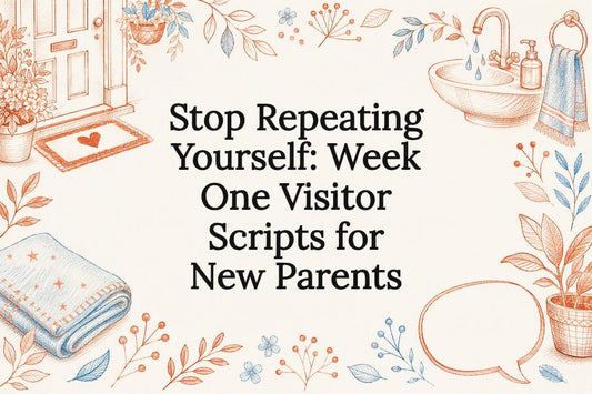 Decorative newborn visitor boundaries title card