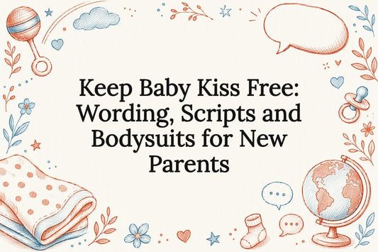 Decorative baby boundary title card illustration